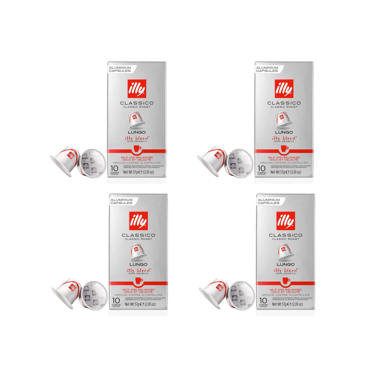 illy Lungo Classico Coffee 40 Capsules by Nespresso Capsules