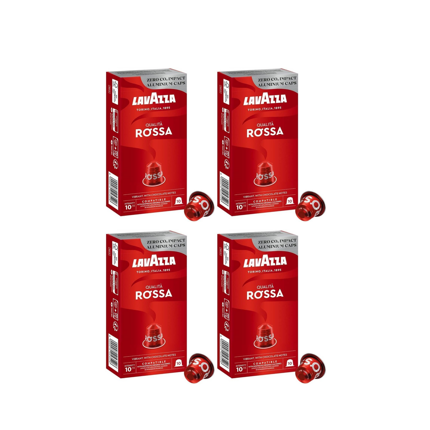 Lavazza Qualità Rossa Nespresso Capsules – Pack of 40 – Rich Italian Blend