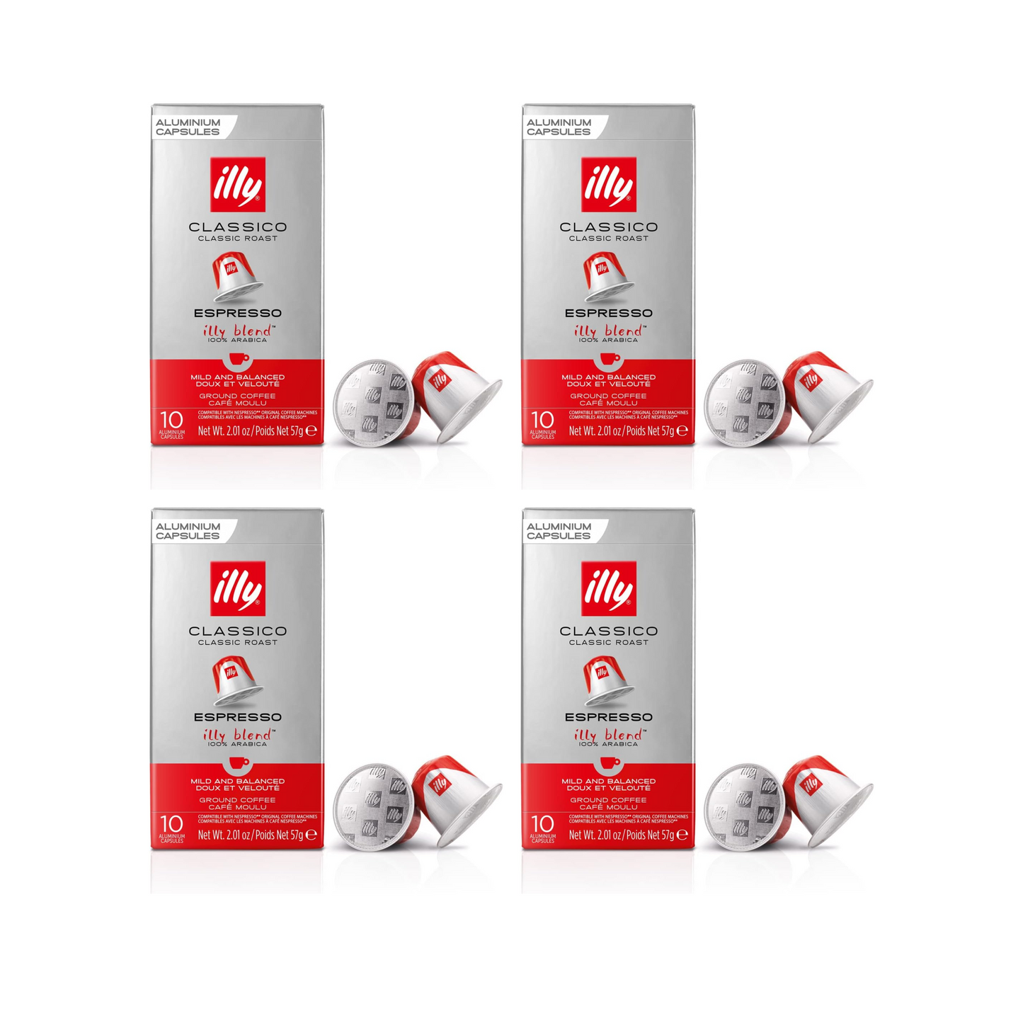 illy Classico Espresso Nespresso Capsules – Pack of 40 – Smooth Italian Medium Roast