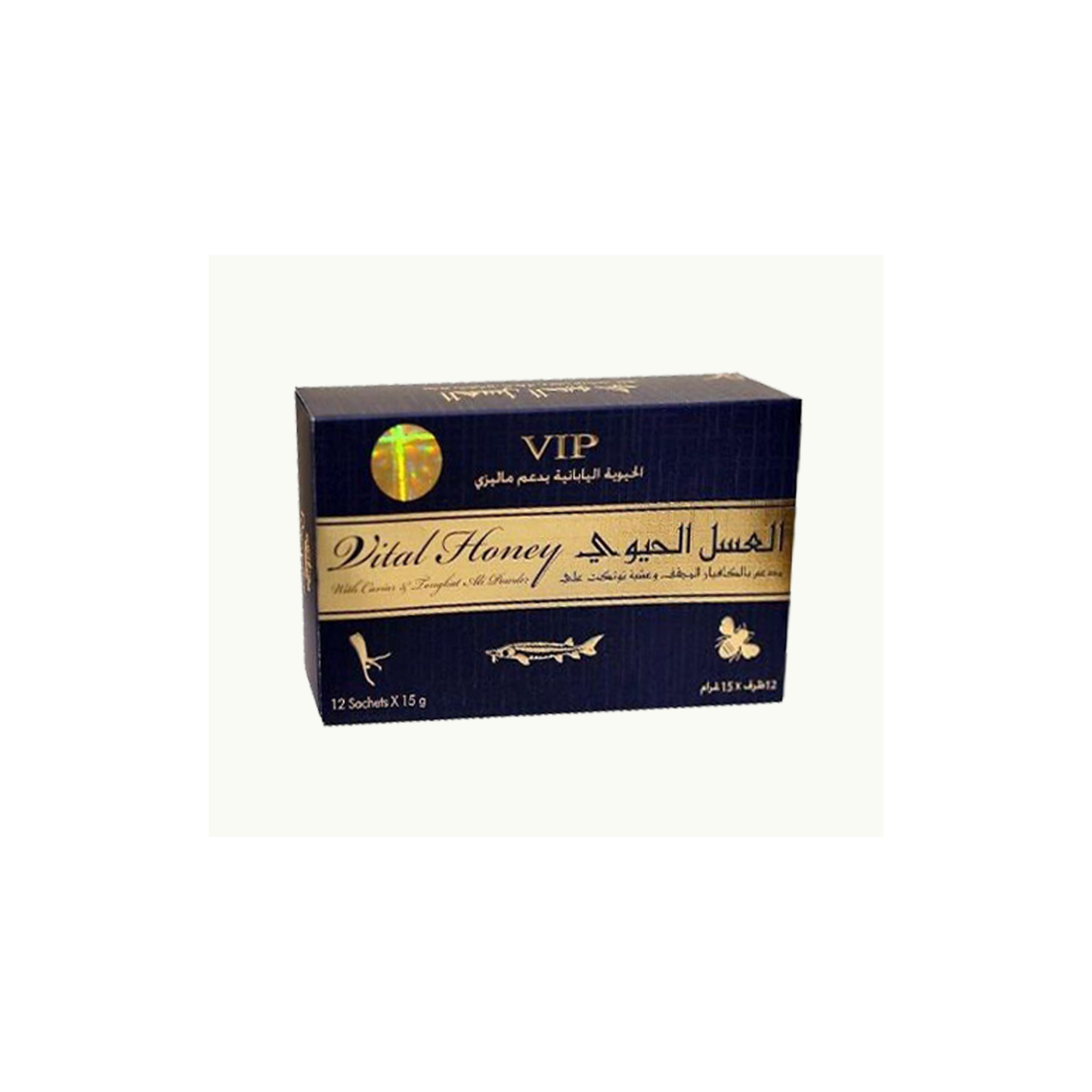 Vital Honey VIP – Natural Honey Blend with Premium Herbal Extracts | 12 Sachets