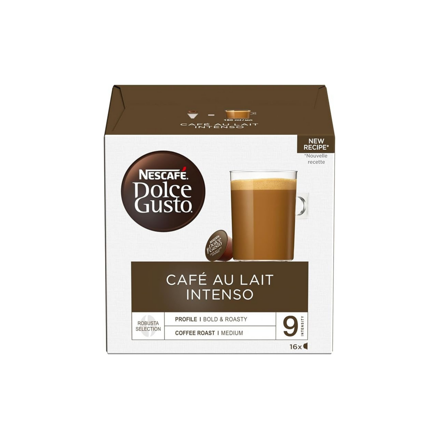 Nescafe Dolce GUSto Café Au Lait Intenso 16 Drinks