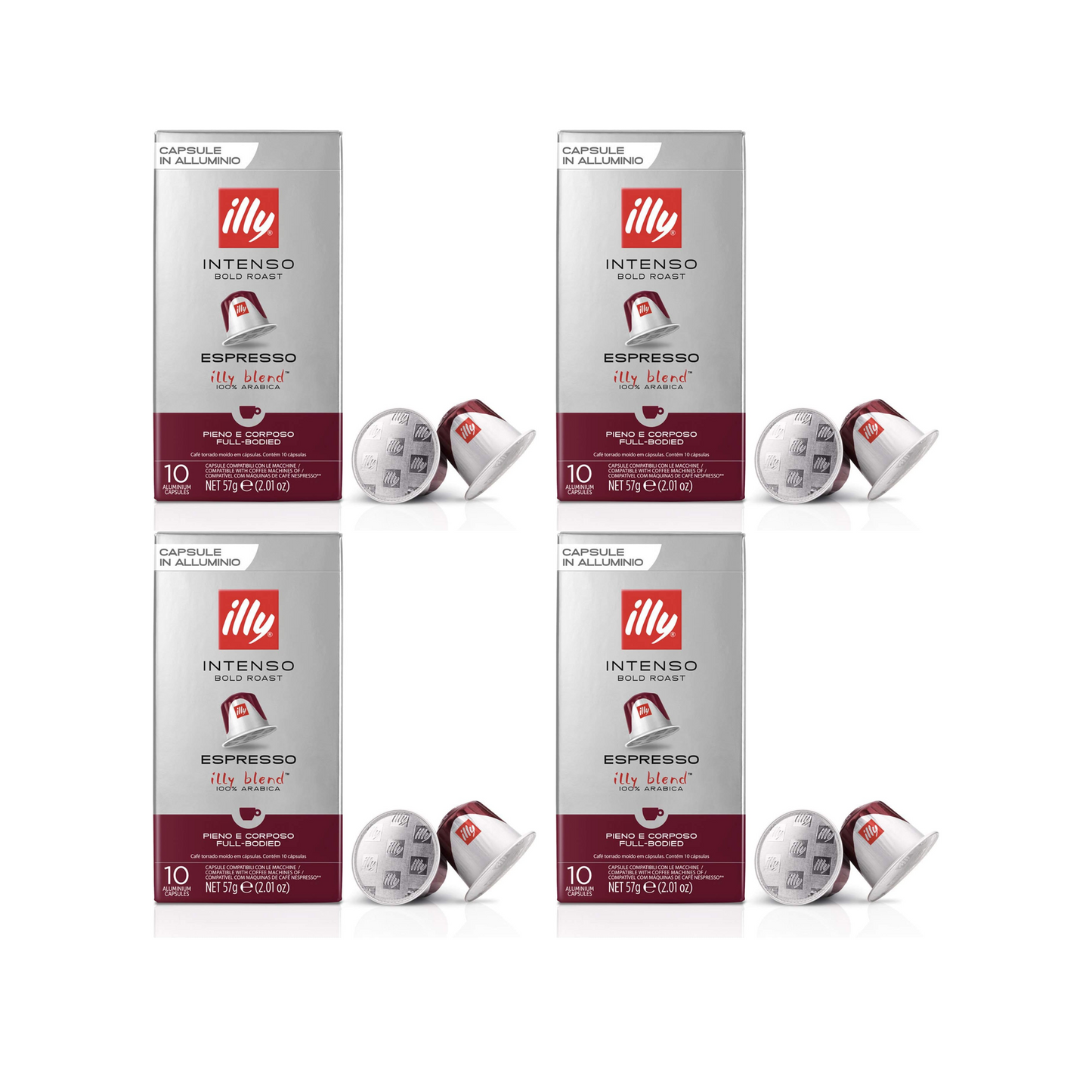 illy Intenso Bold Espresso Blend Coffee Nespresso capsules, Pack of 40 Capsules