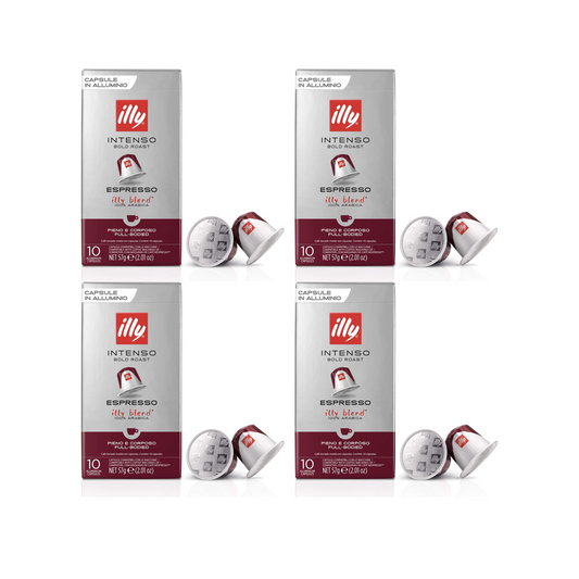 illy Intenso Bold Espresso Blend Coffee Nespresso capsules, Pack of 40 Capsules