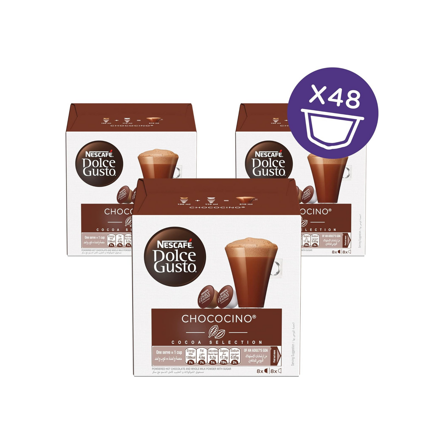 Nescafe Dolce Gusto Chococino Coffee 16 Capsules pack of 3