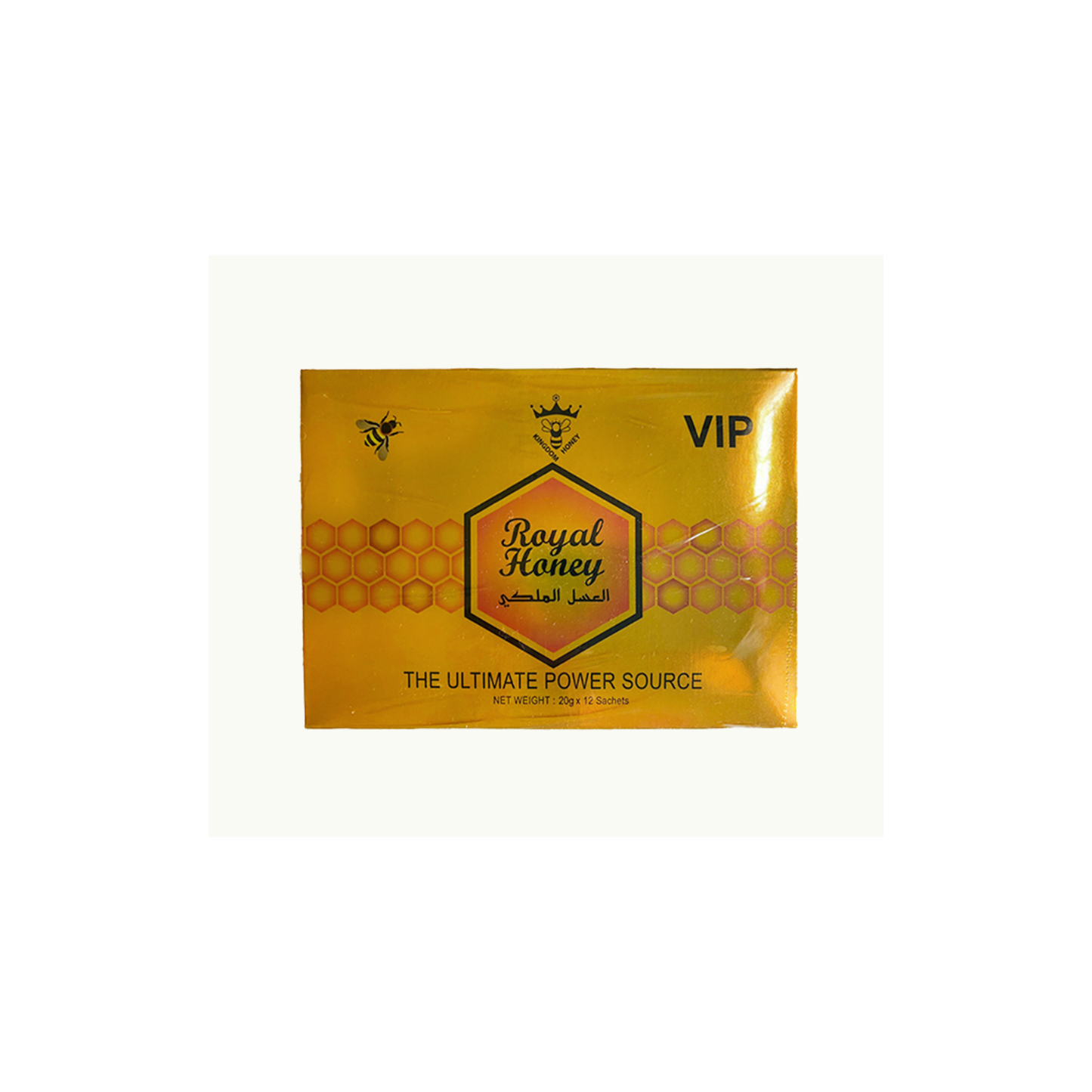 Royal Honey – Golden Edition | Natural Honey Blend with Herbal Ingredients (12 Sachets x 20g)