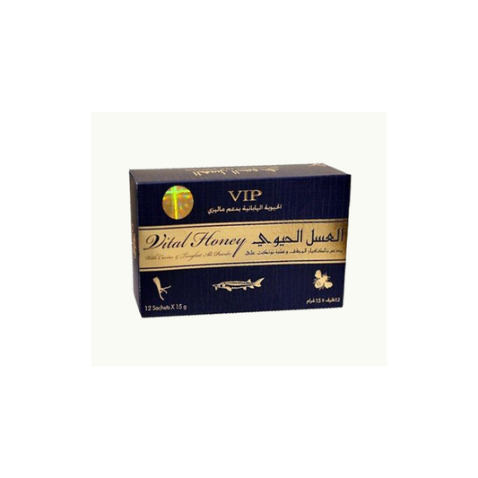 Vital Honey VIP – Natural Honey Blend with Premium Herbal Extracts | 12 Sachets