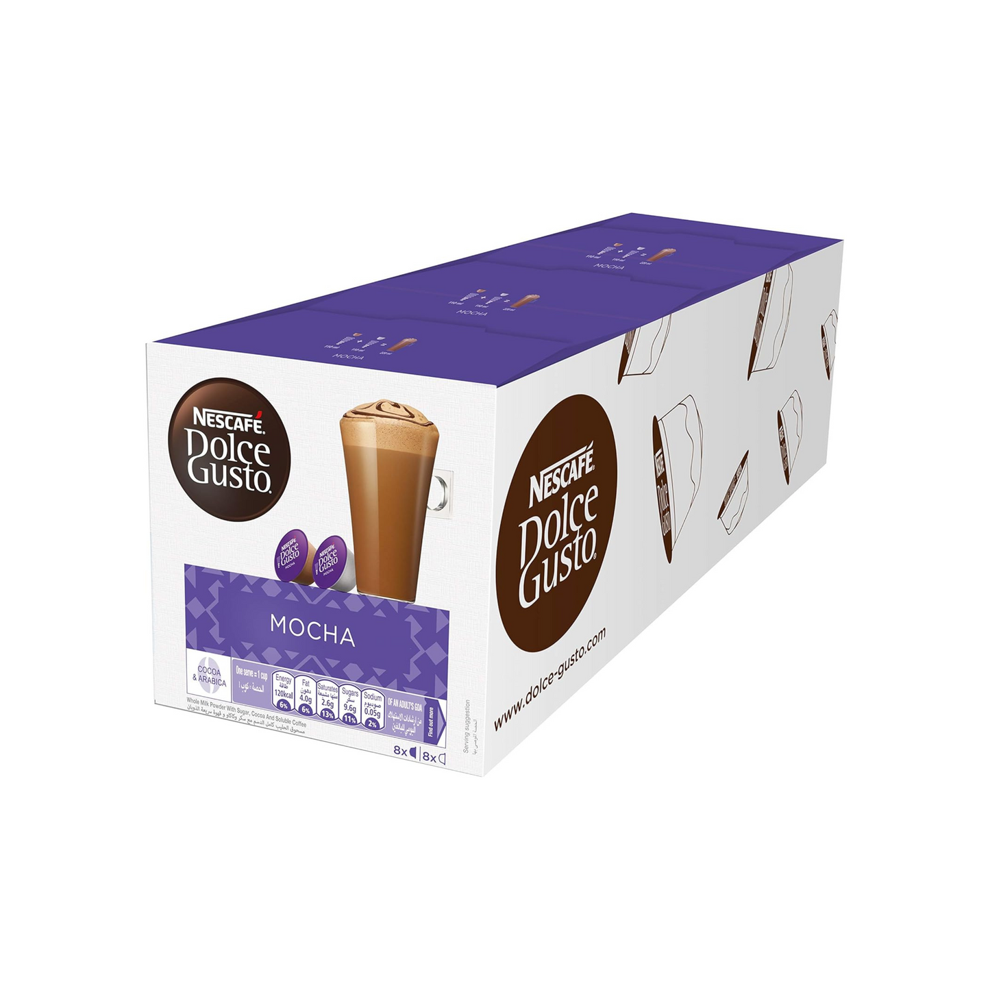 Dolce Gusto Coffee 16 Capsules Mocha 16grams pack of 3