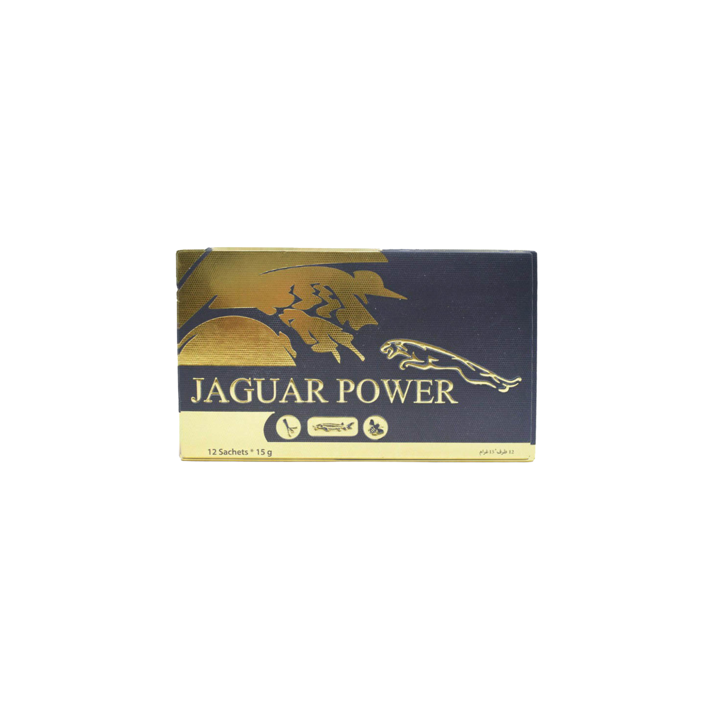 Jaguar Power Vital Honey – 12 Sachets x 15g | Premium Honey Blend | Black & Gold Edition