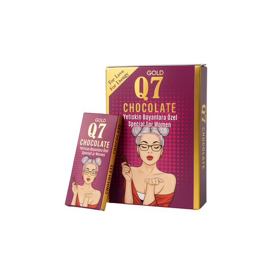 Q7 Gold Chocolate – Special for Women | Premium Dark Chocolate | 12 Pieces Box