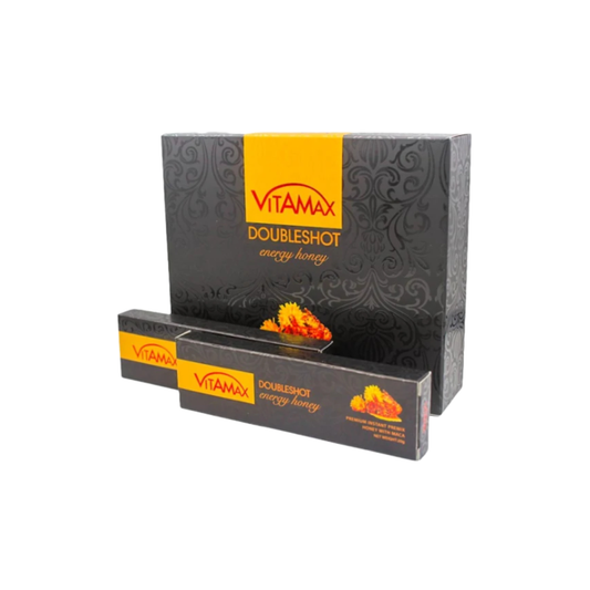 Vitamax Double Shot Energy Honey – 12 Sachets x 15g | Premium Honey Blend with Natural Ingredients
