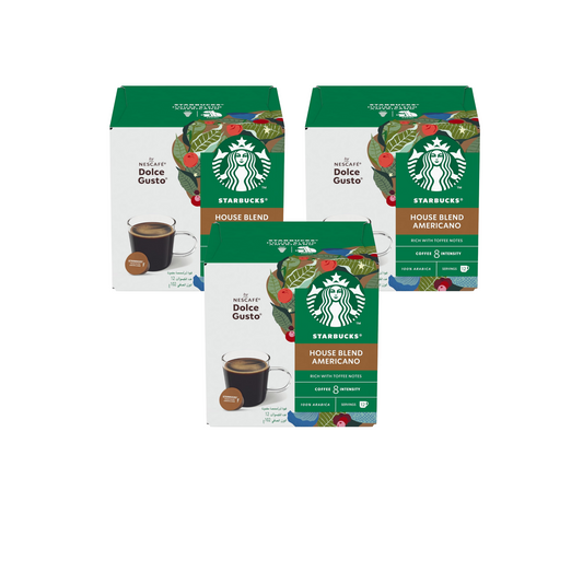 Starbucks House Blend Medium Roast Coffee 12 Capsules Pack of 3