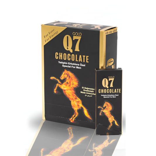 Q7 Gold Chocolate – Special for Men | Premium Dark Chocolate | 12 Pieces Box